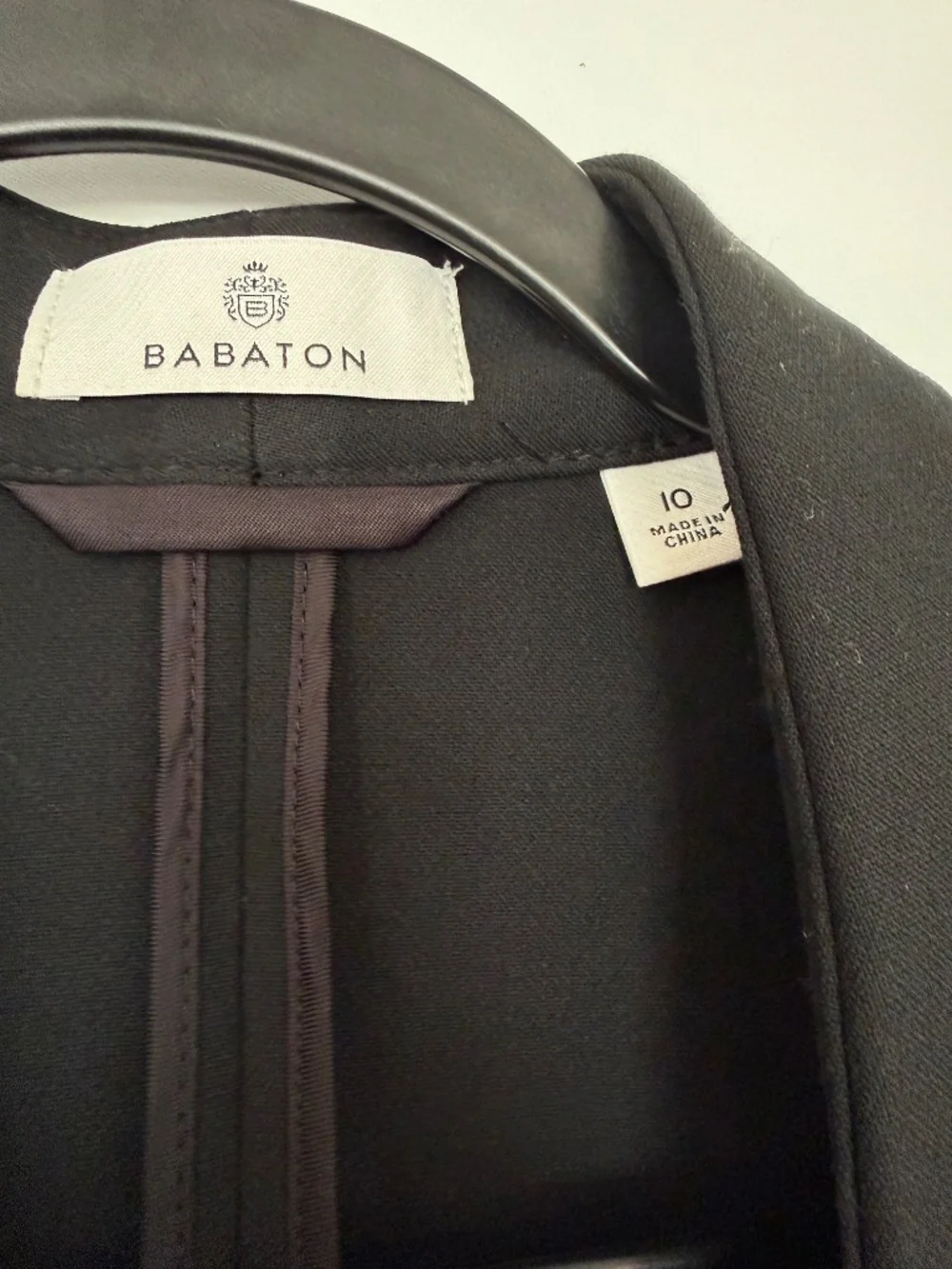 Babaton Black Blazer Jacket - Size 10 - Picture 2 of 4